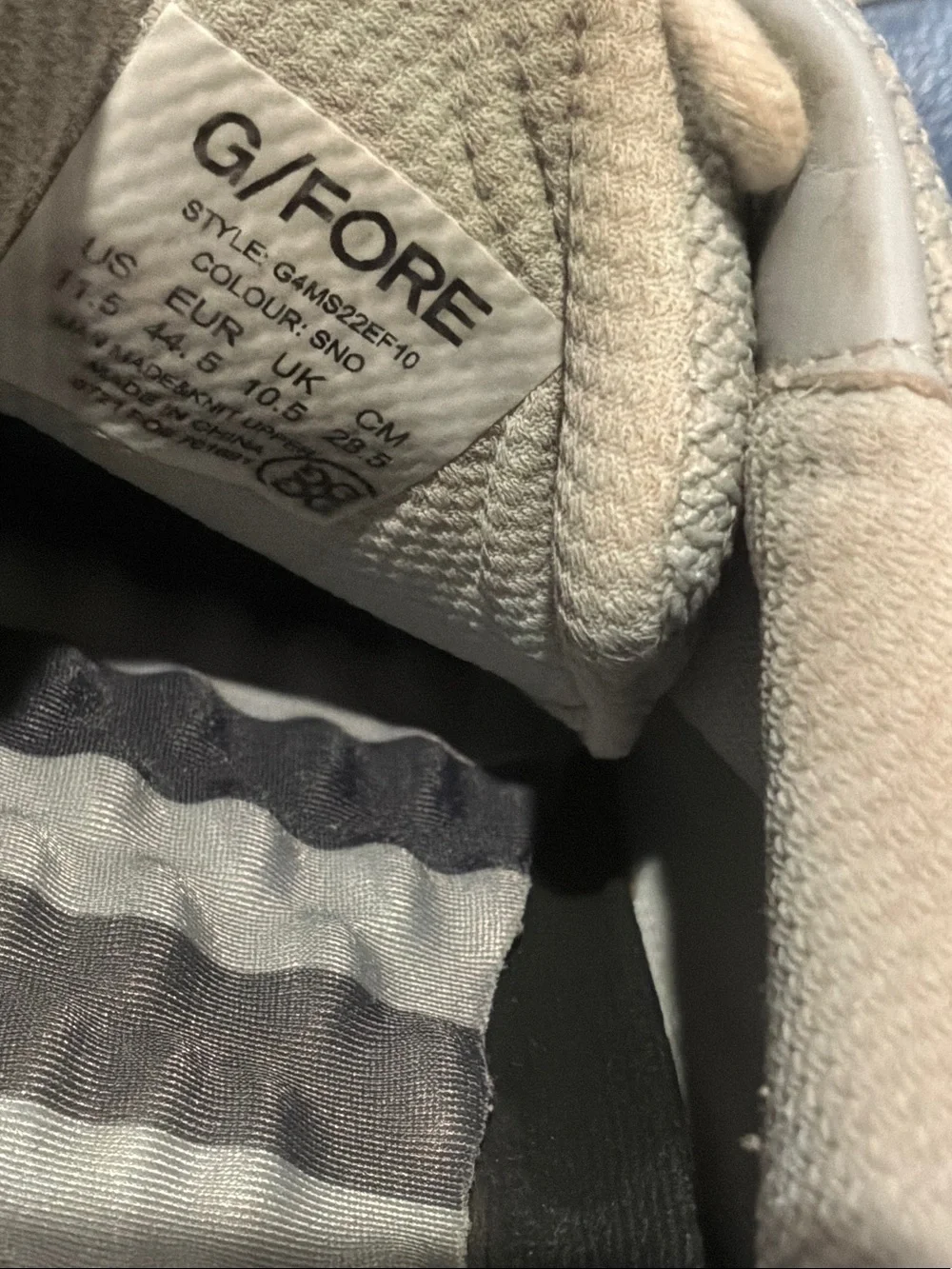 G/FORE Beige Camo Knit Oxfords